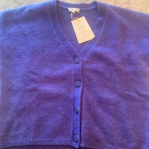 La Maille Séxane - Lavender wool cardigan